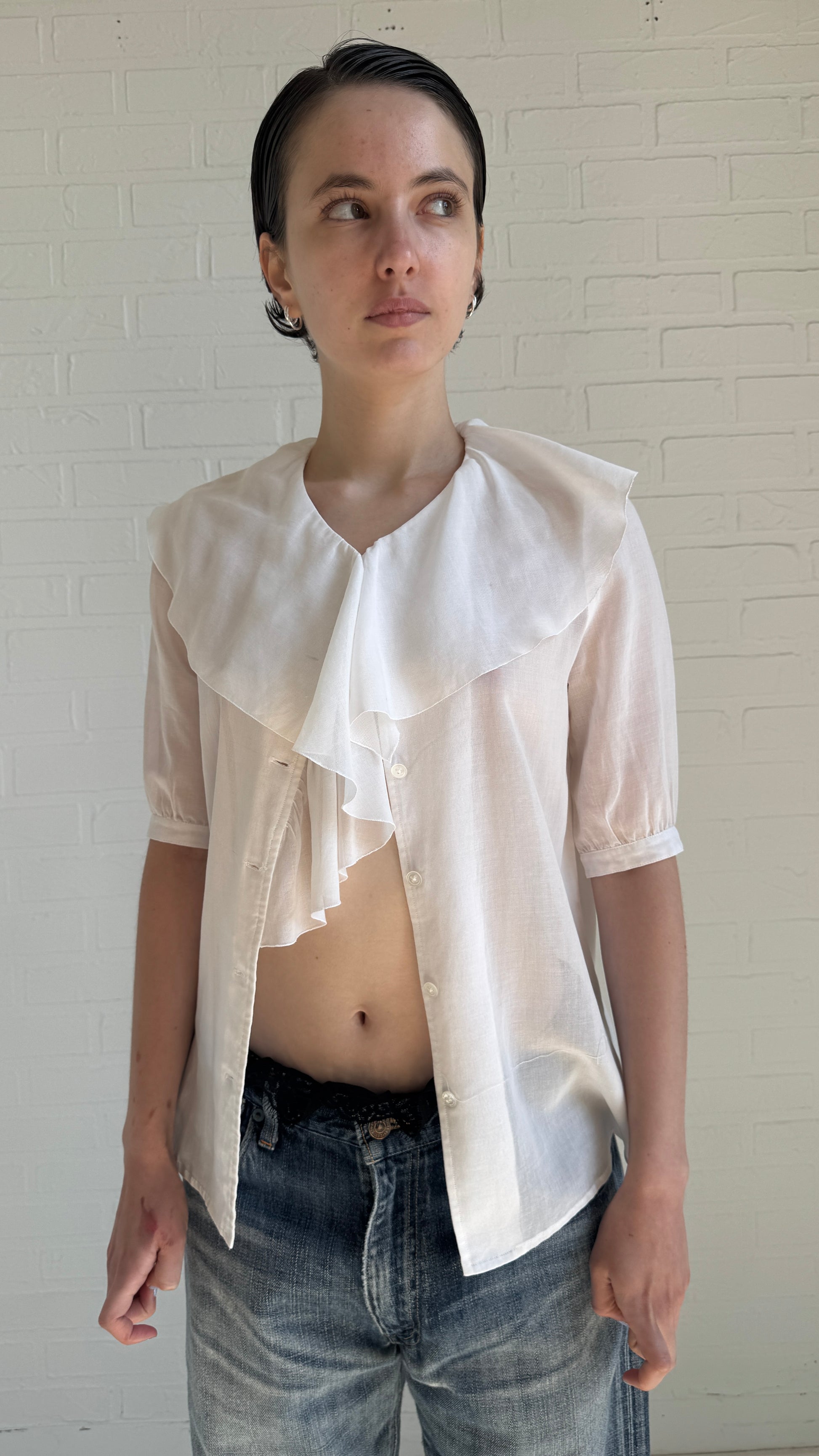 sheer blouse