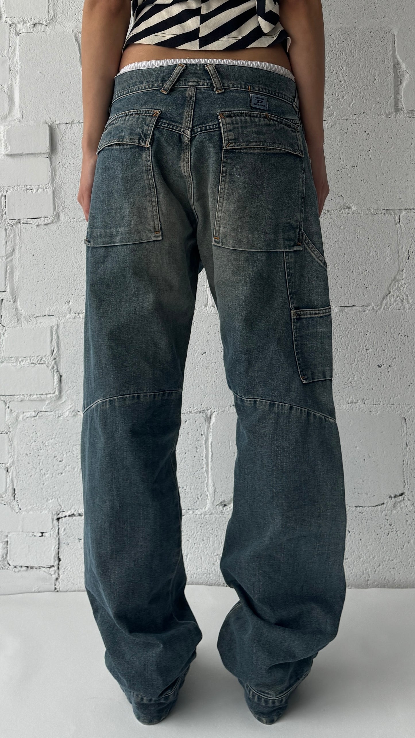 paneled jeans 28