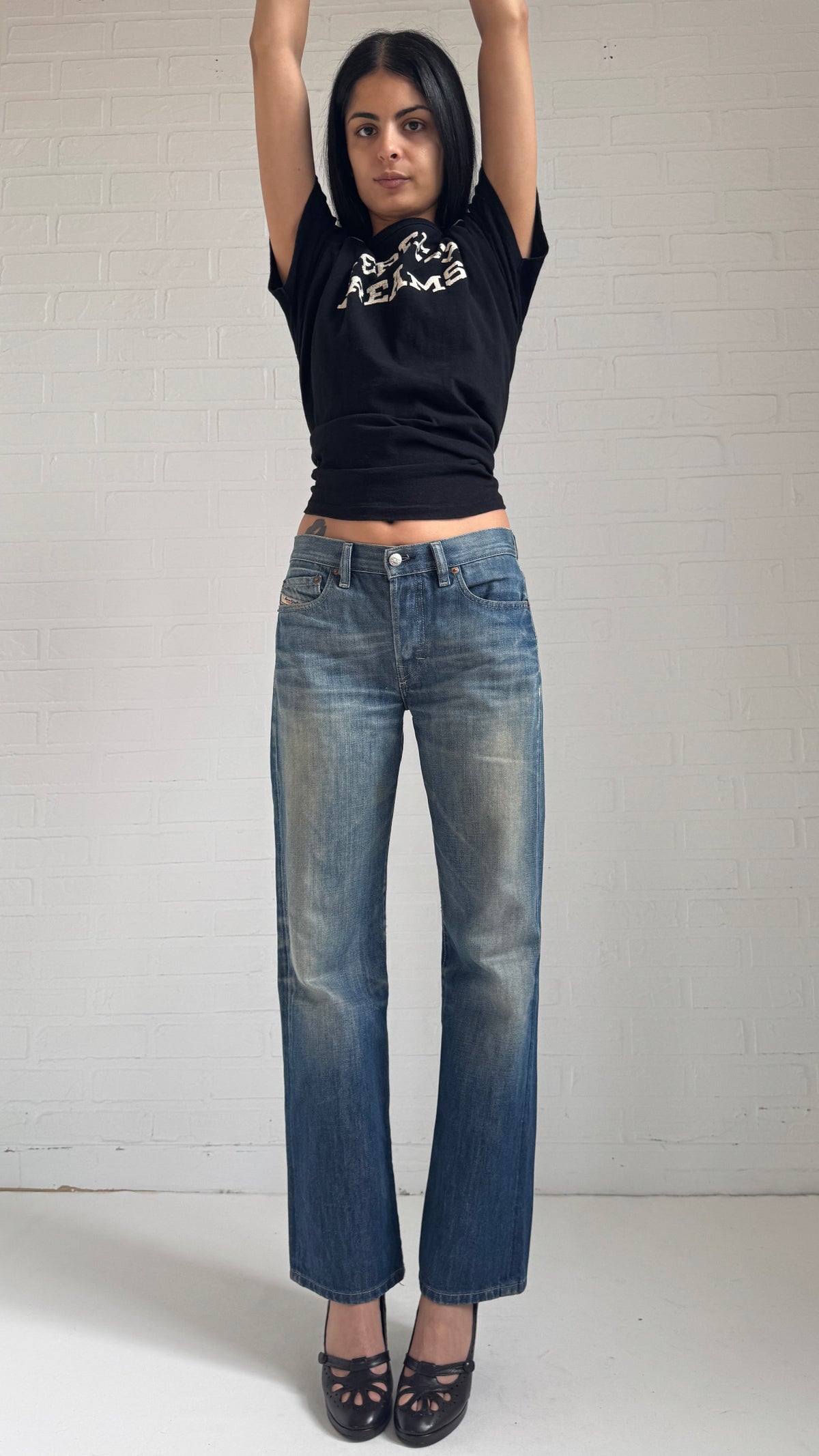 Faded Relaxed Leg Jeans
