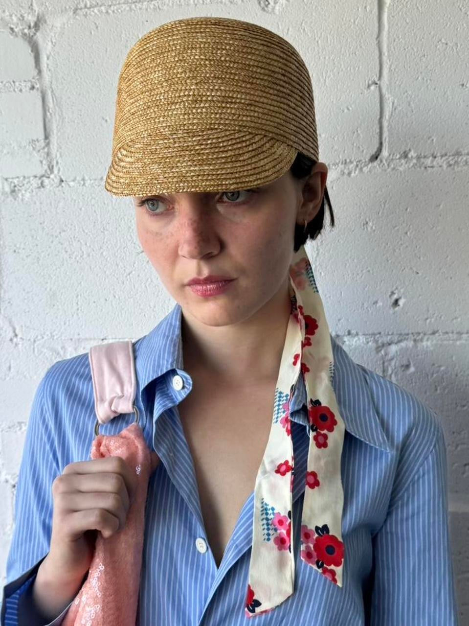 straw silk ribbon hat