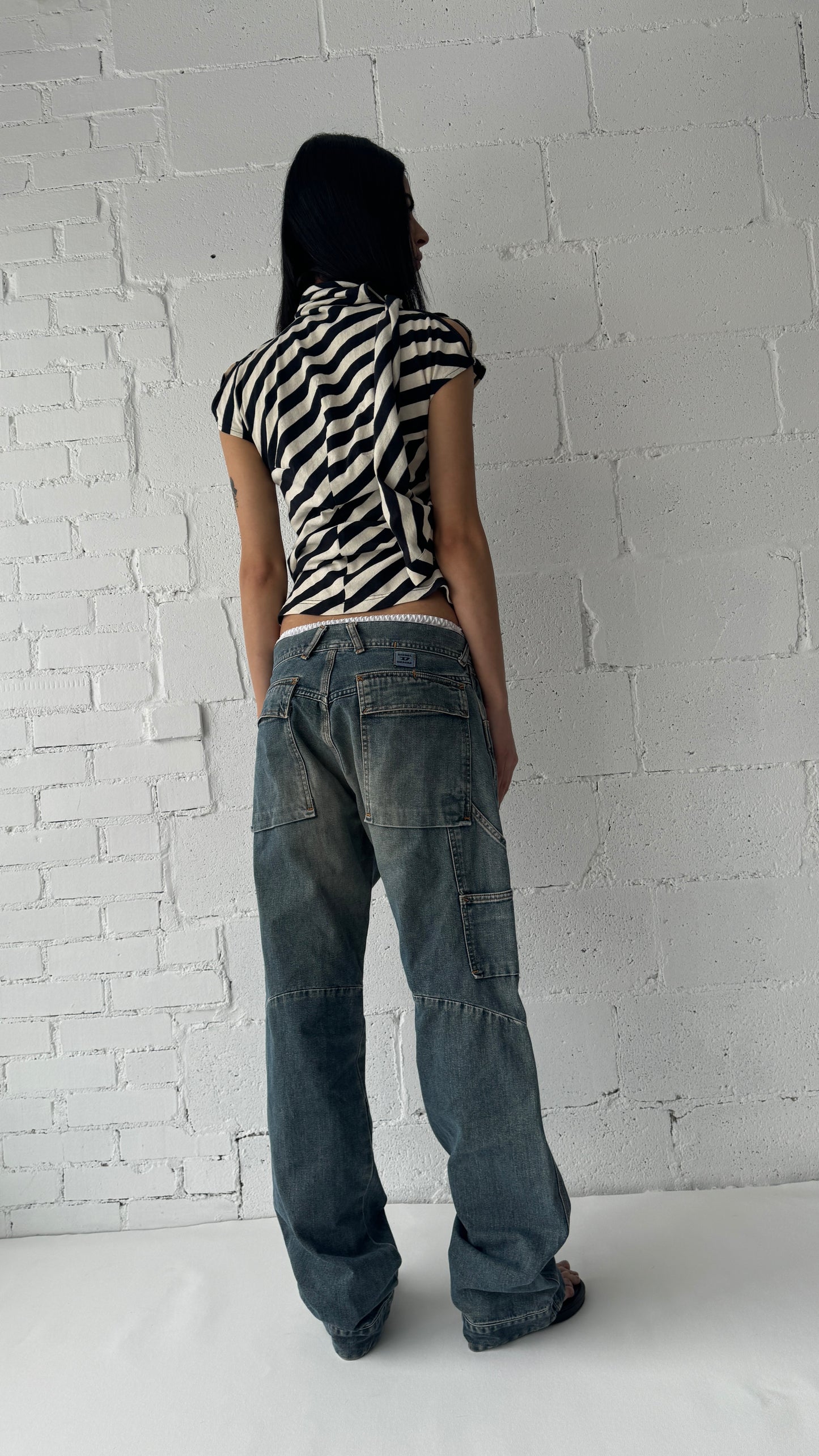 paneled jeans 28