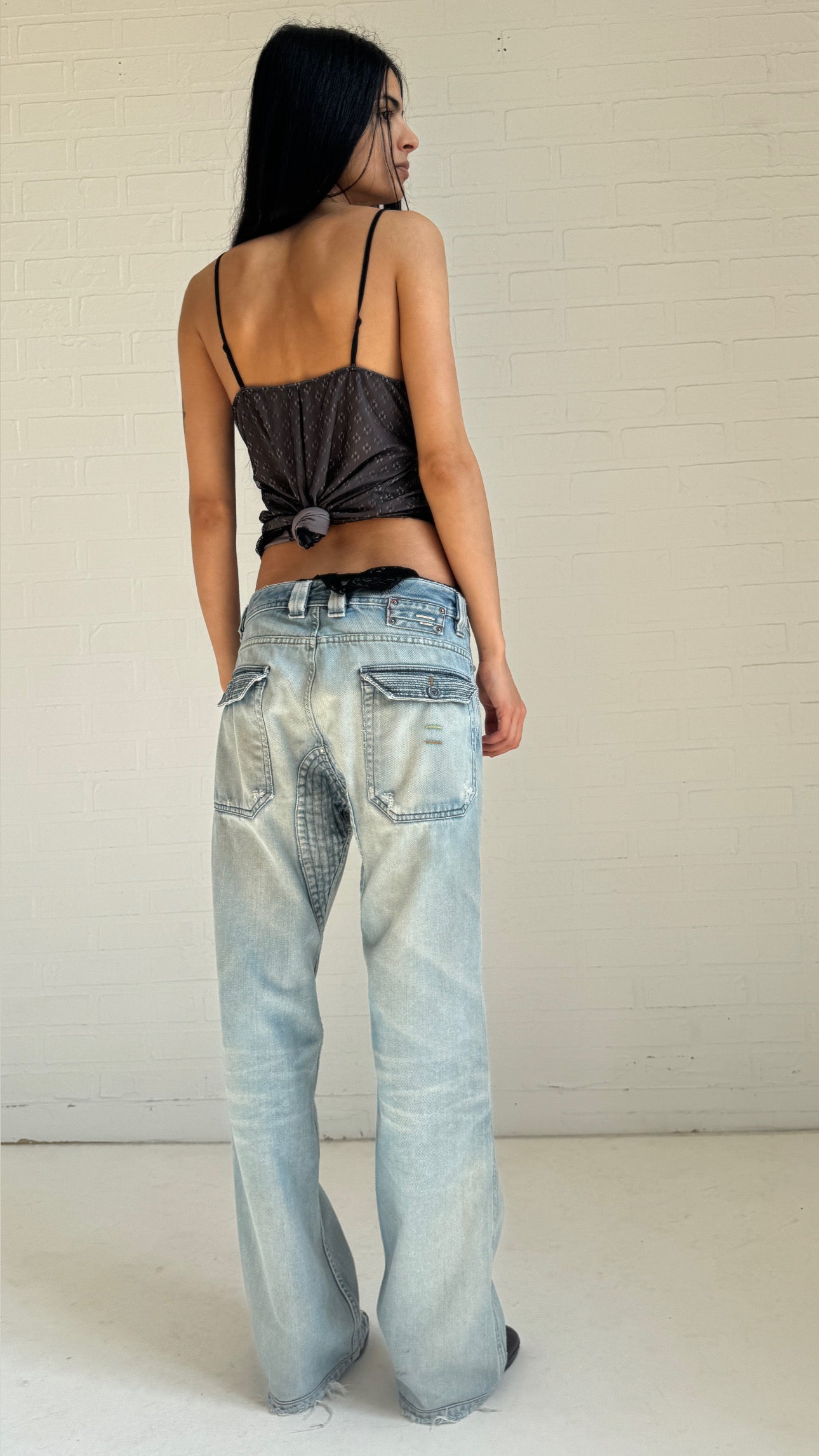Distressed Relaxed Jeans