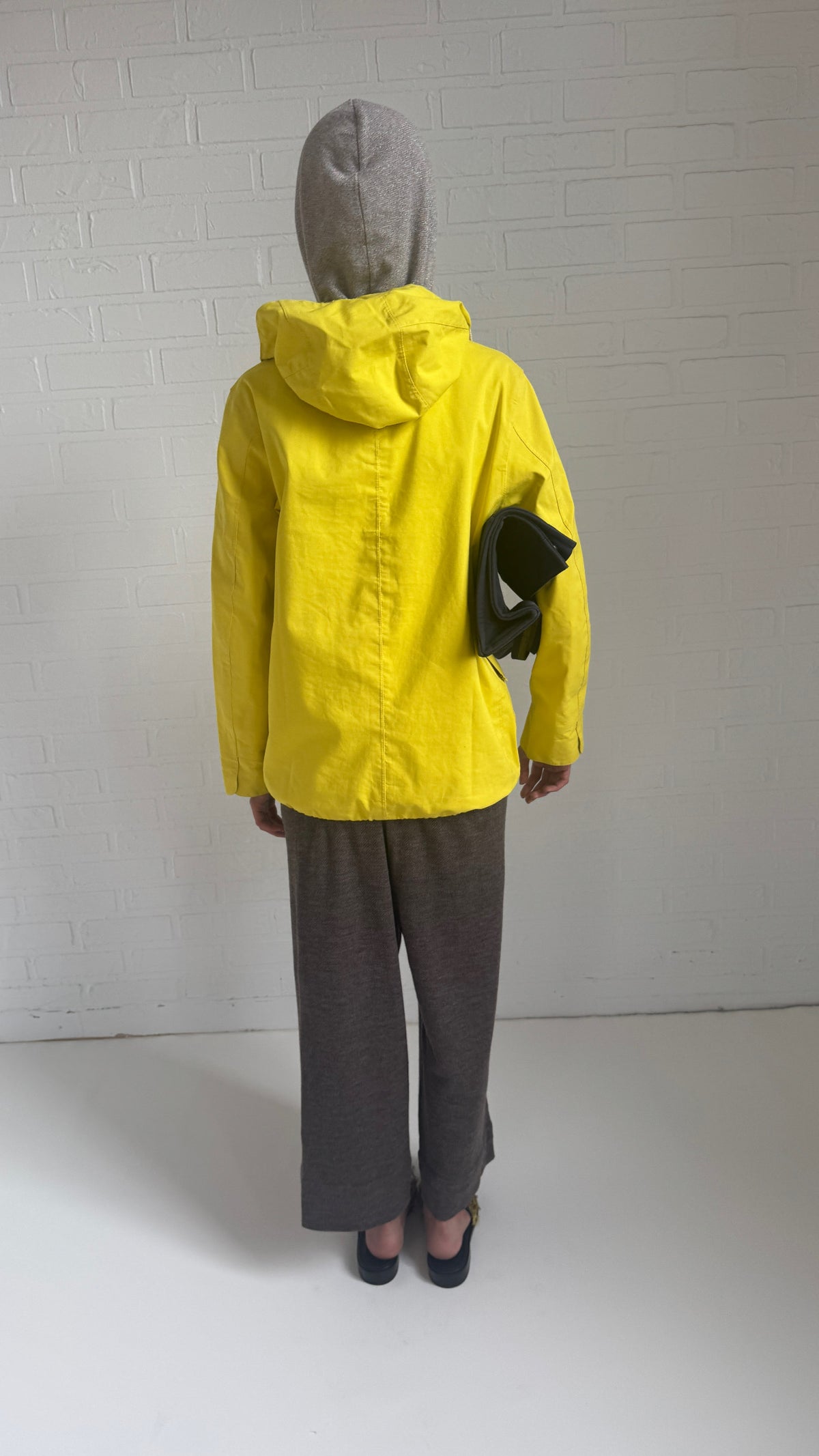 Yellow Plaid Hood Jacket