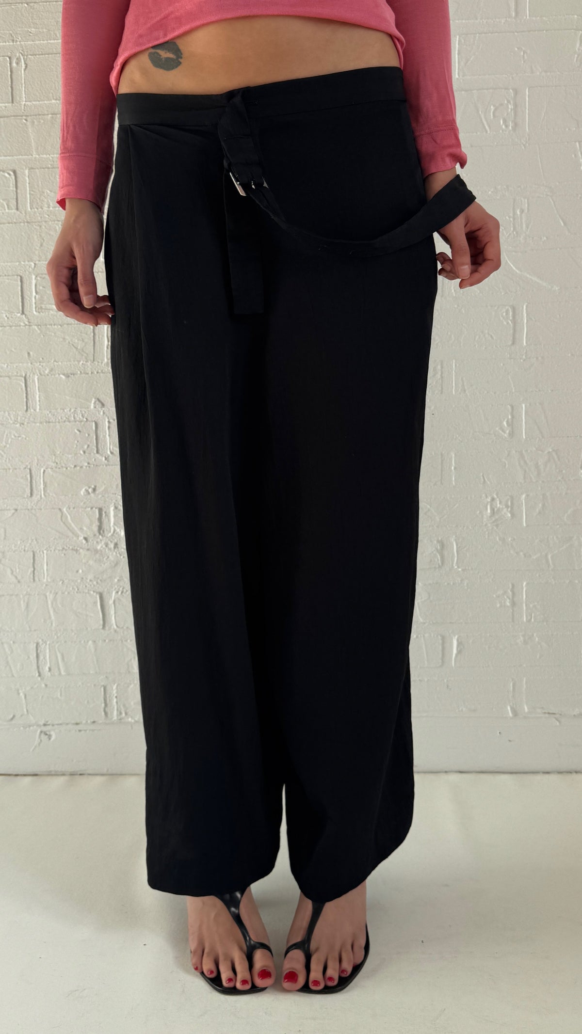 Fluid Side Belt Trousers