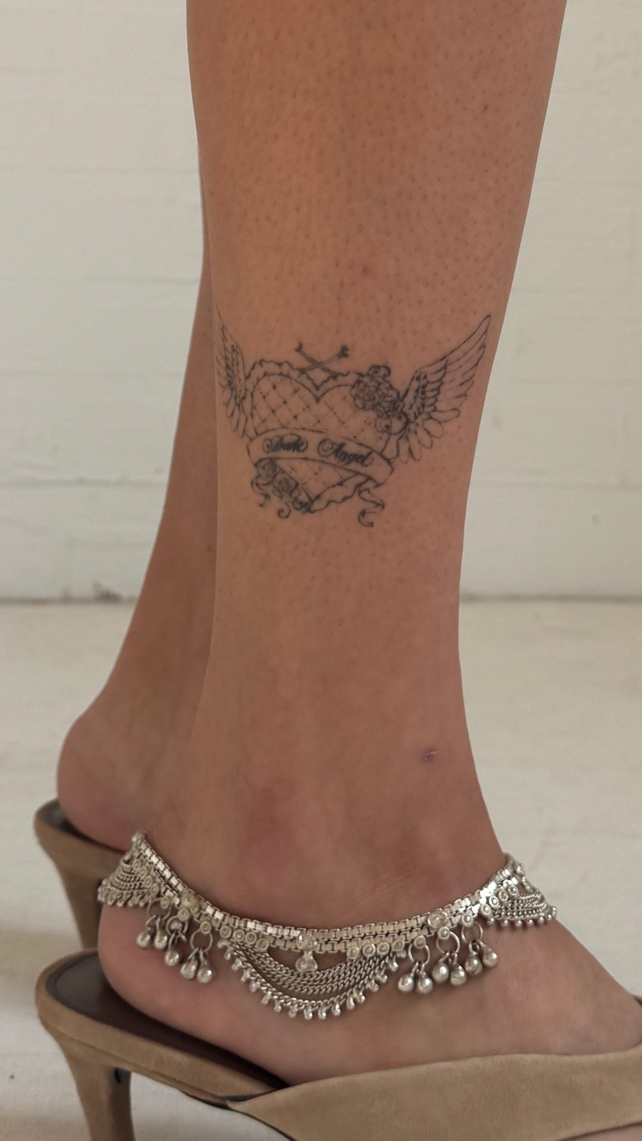 Silver Swag Chain Anklet