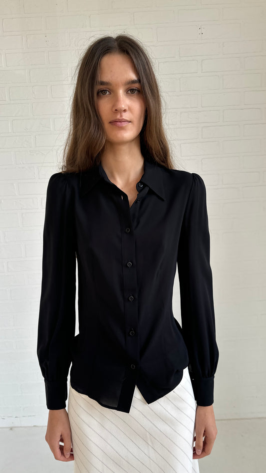 silk shirt xs