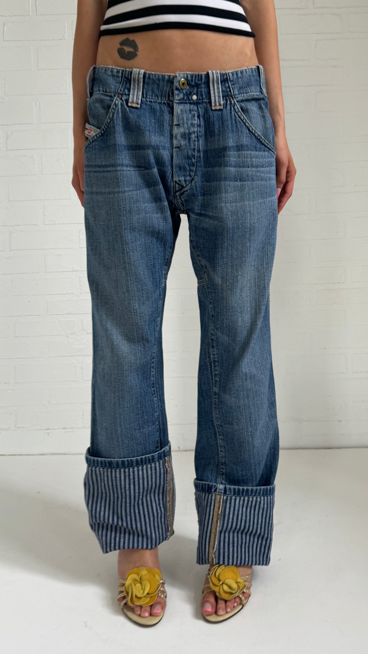 striped boot 30