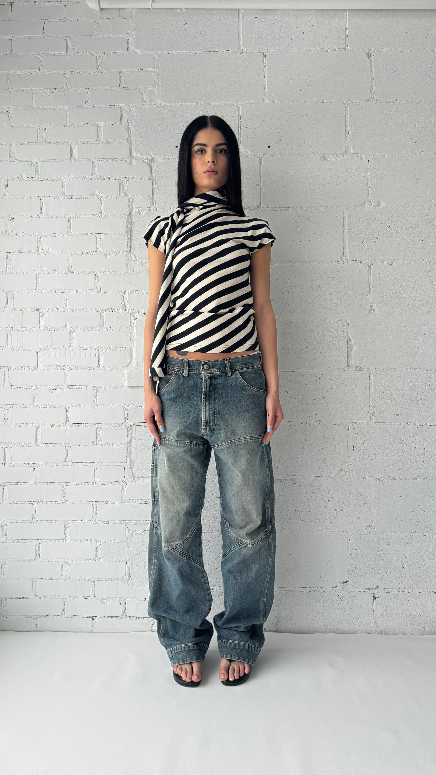 paneled jeans 28