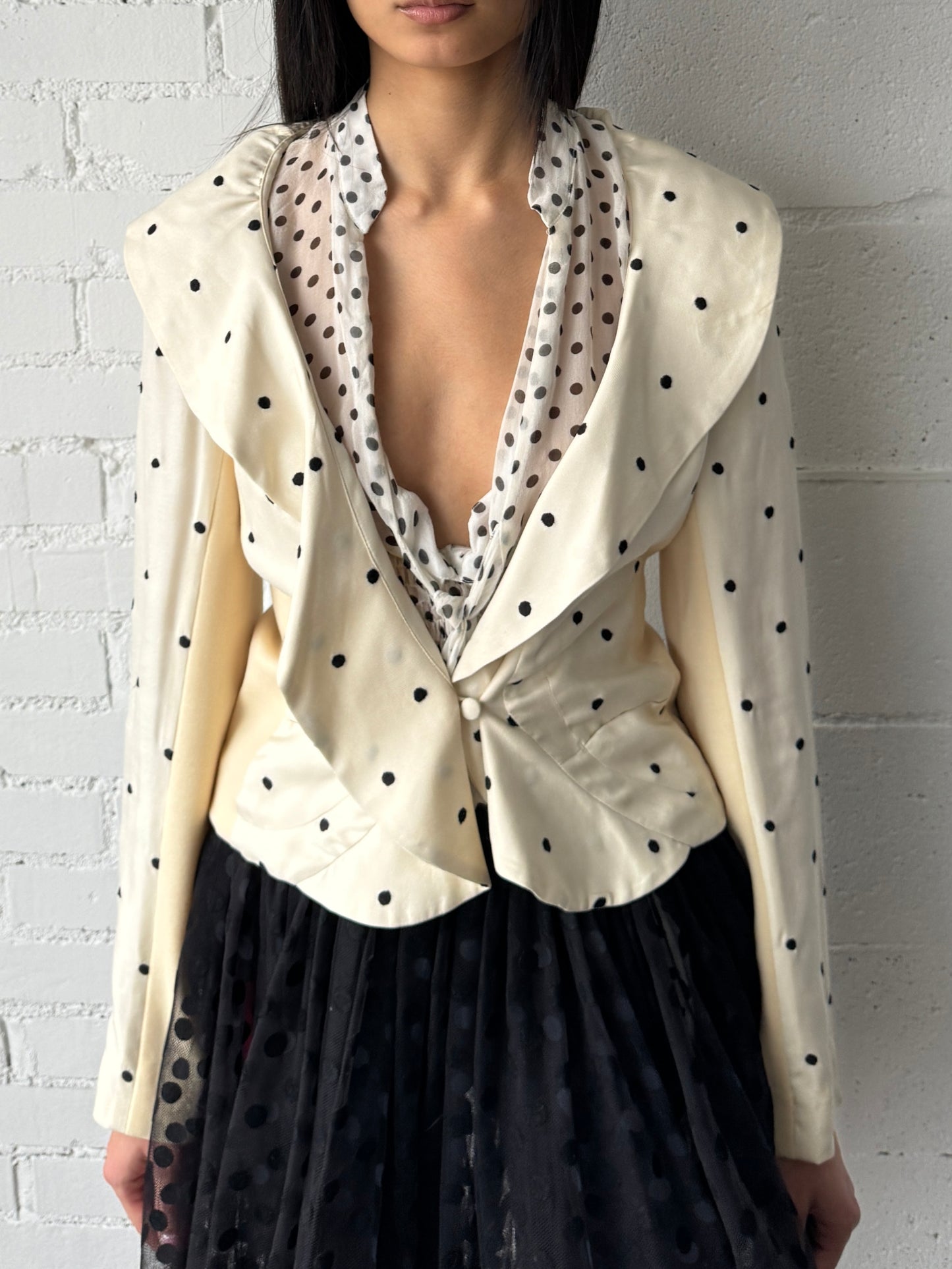 silk blazer