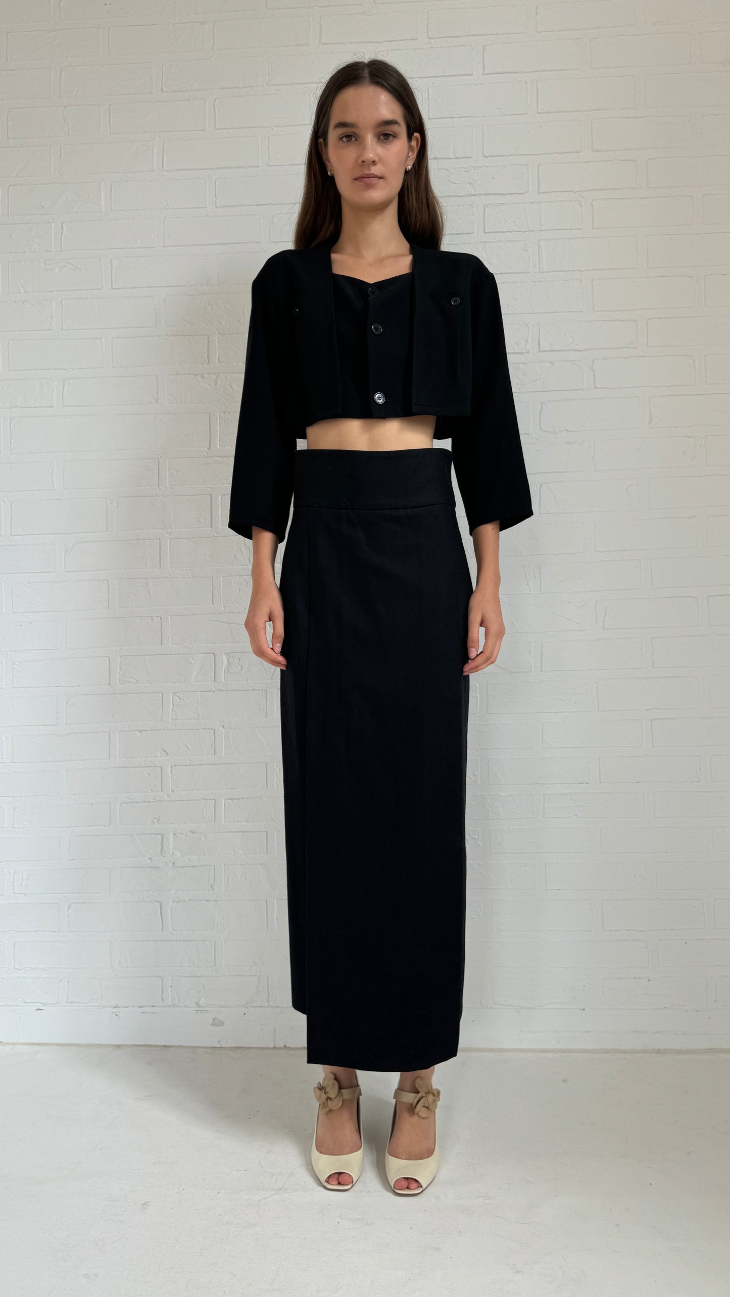 wool maxi skirt