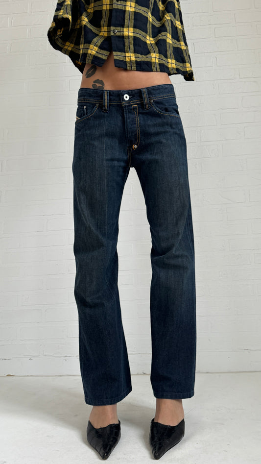 dark low rise straight xs/s