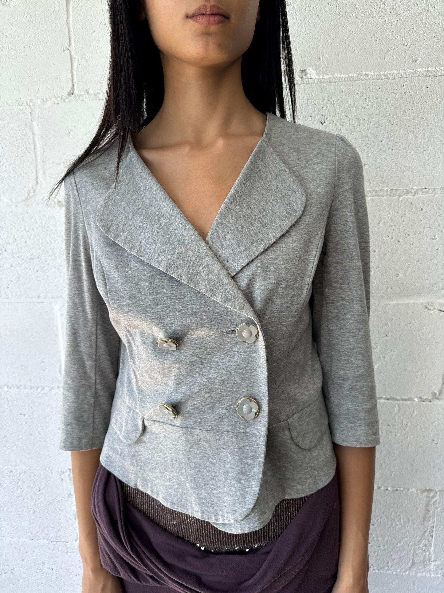 sweatshirt jacket / grey