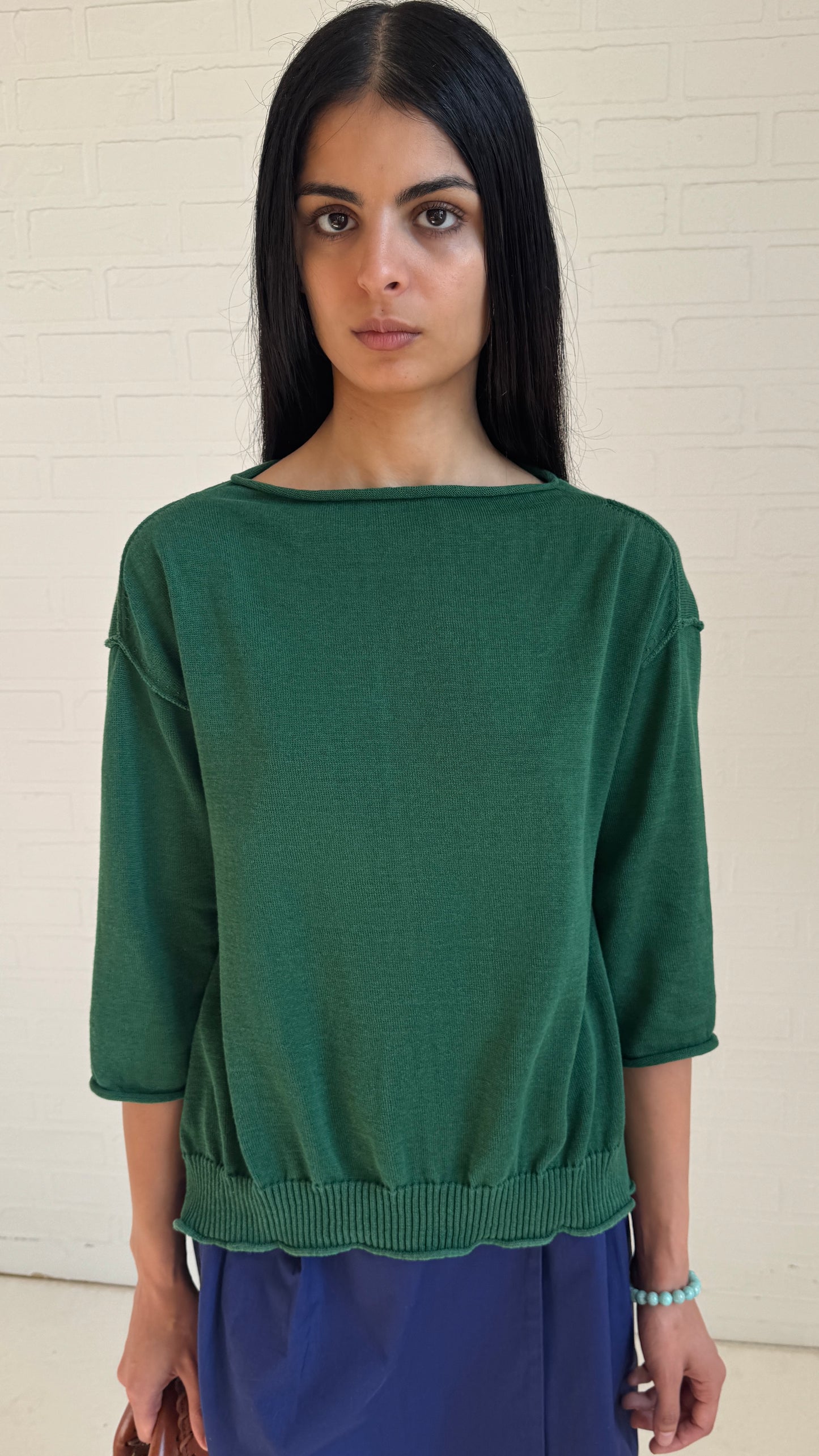 Rolled Knit Pullover