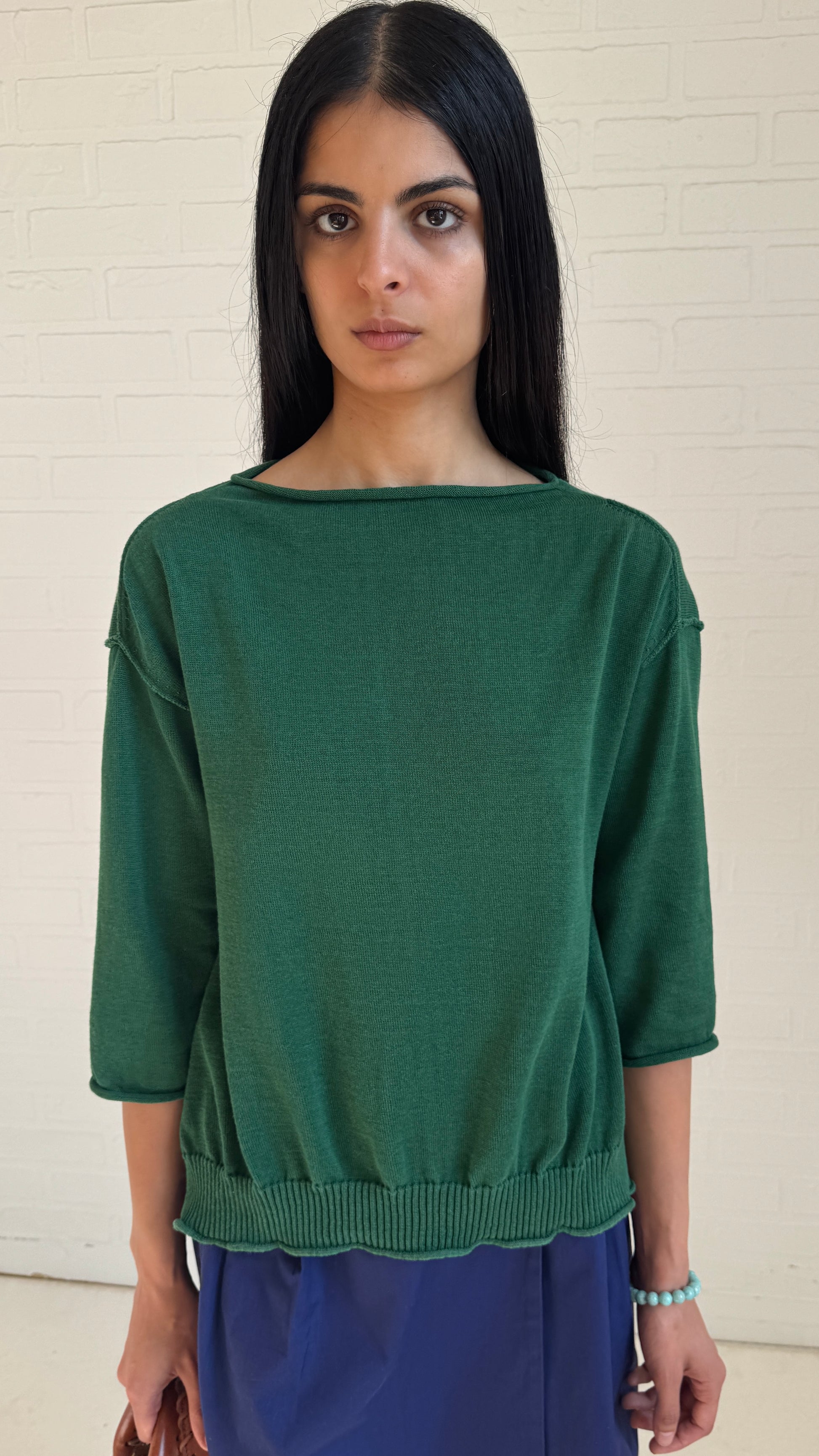 Rolled Knit Pullover
