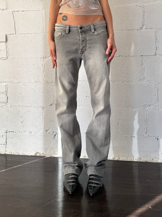 straight jeans grey wash 28