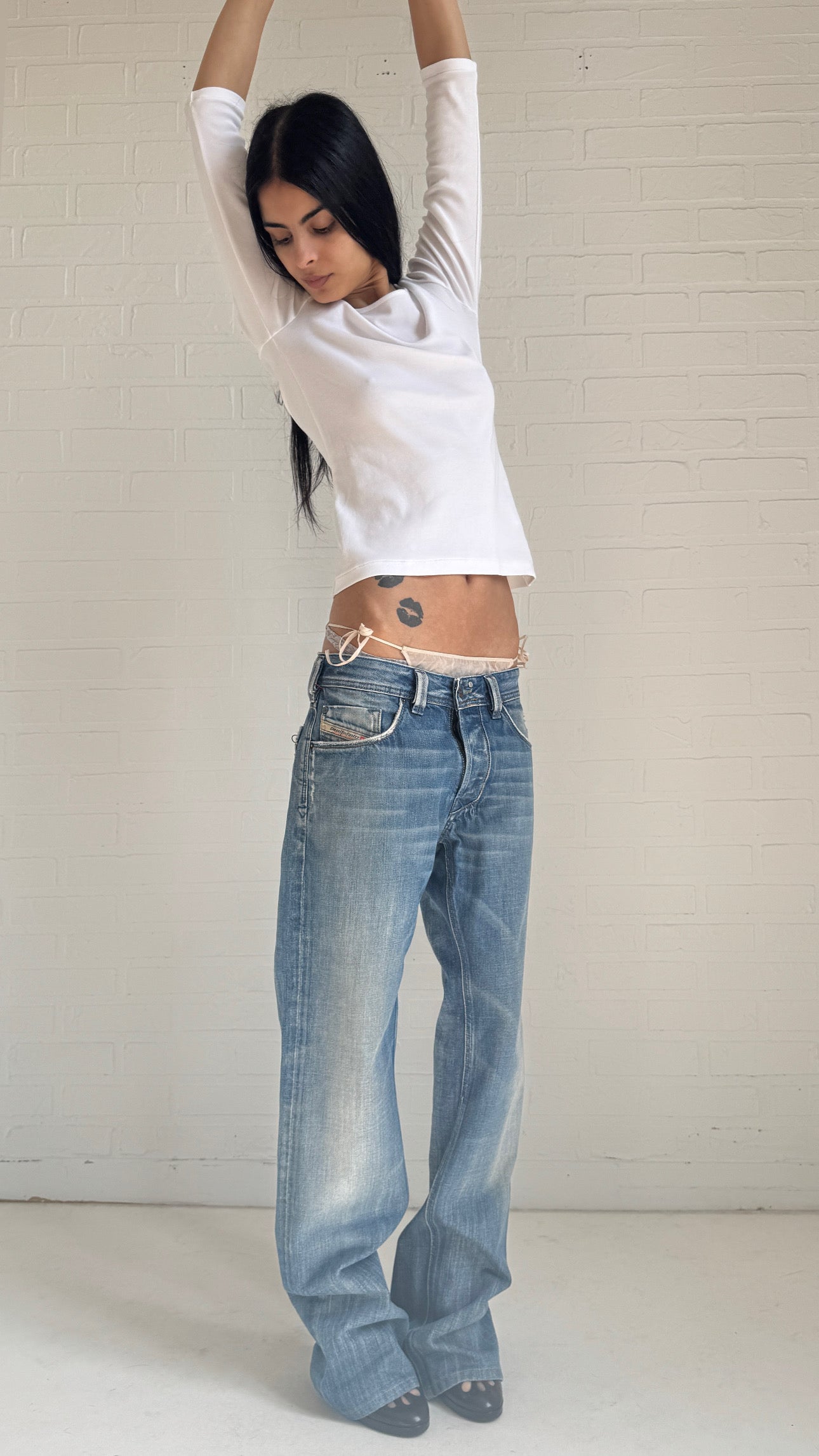 Embroidered Bootcut Jeans