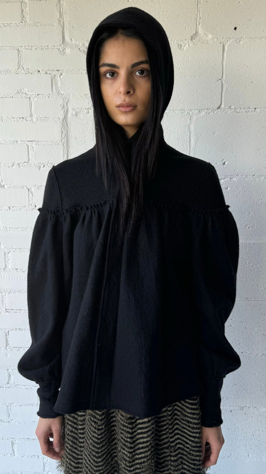 Wool Hoodie Jacket
