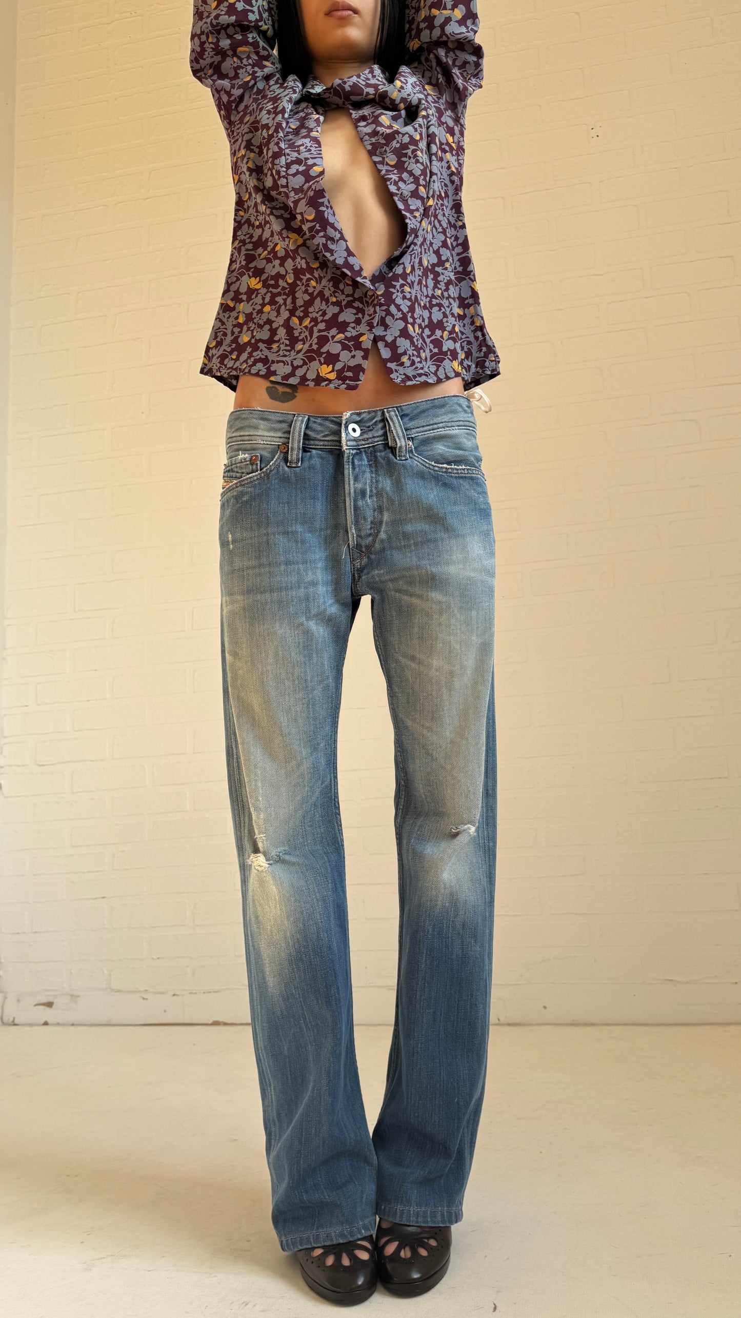 Distressed Ripped Jeans