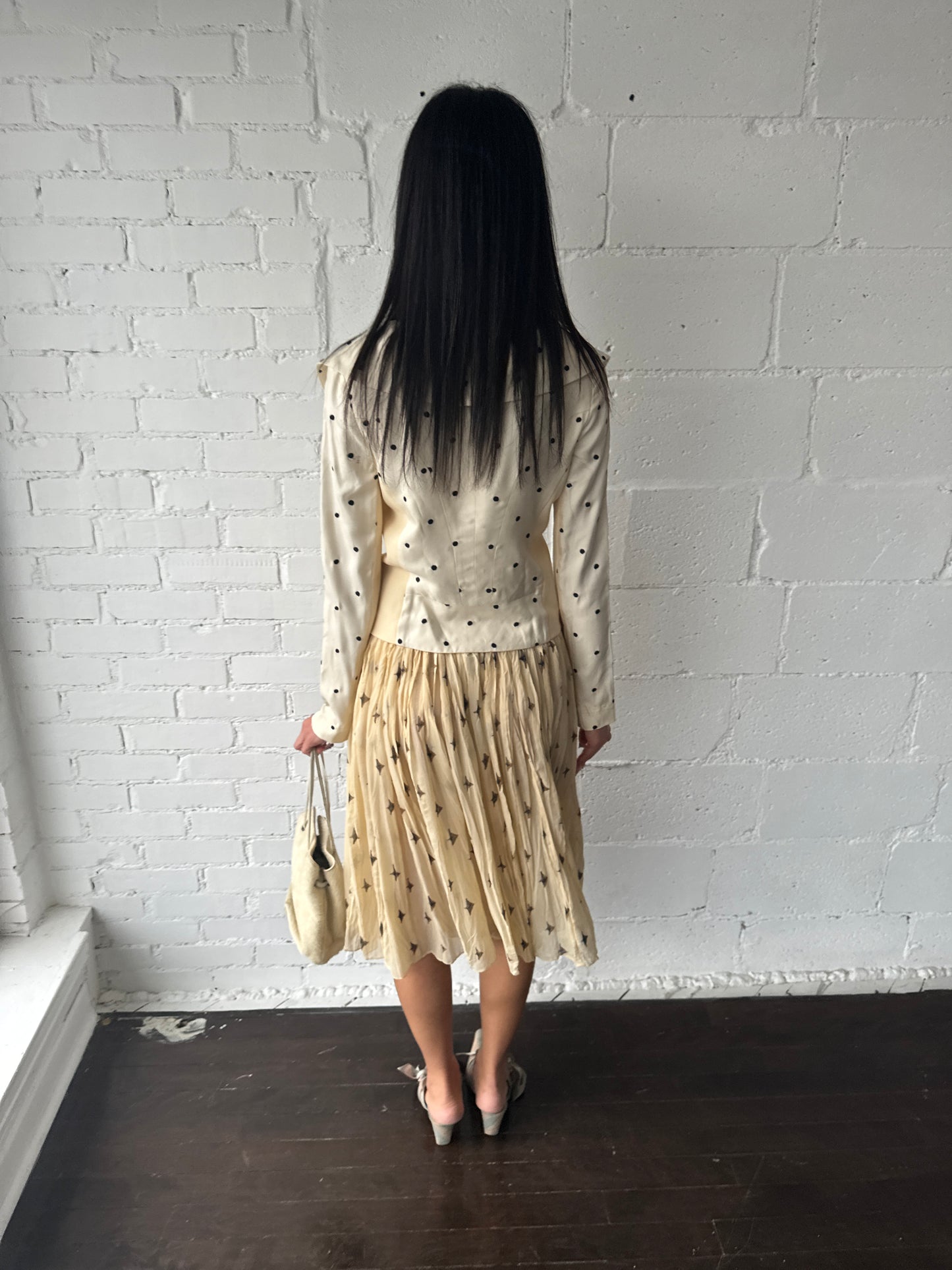 silk sheer skirt