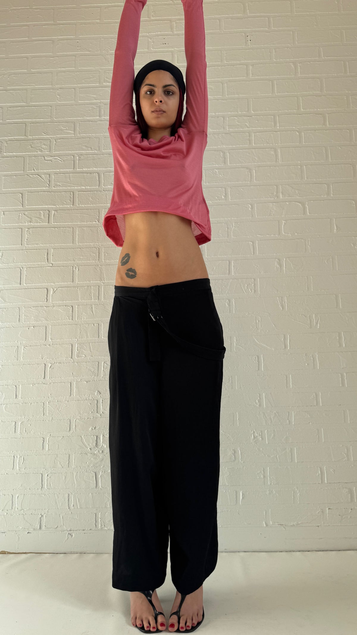 Fluid Side Belt Trousers