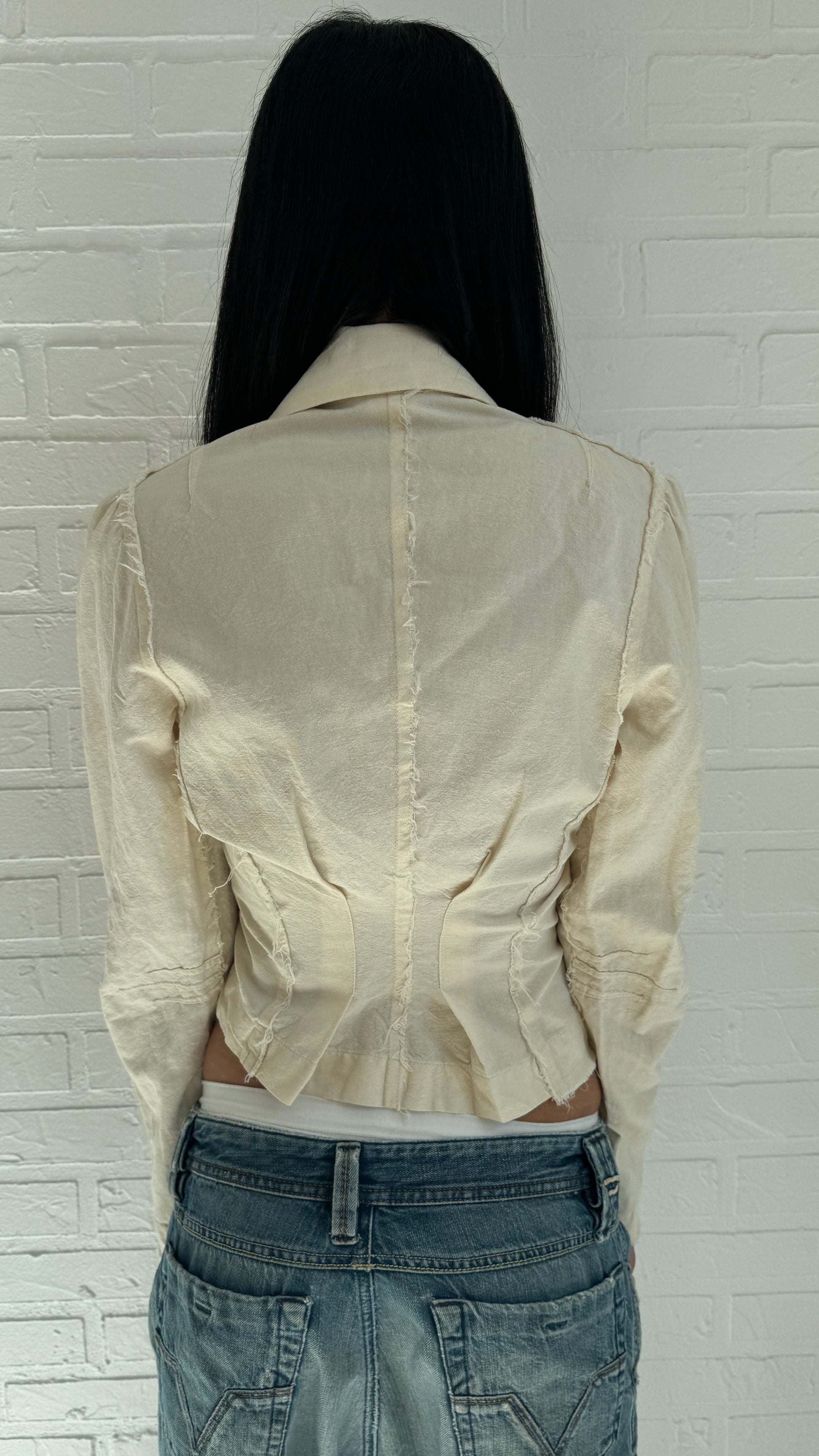 linen cotton utility jacket