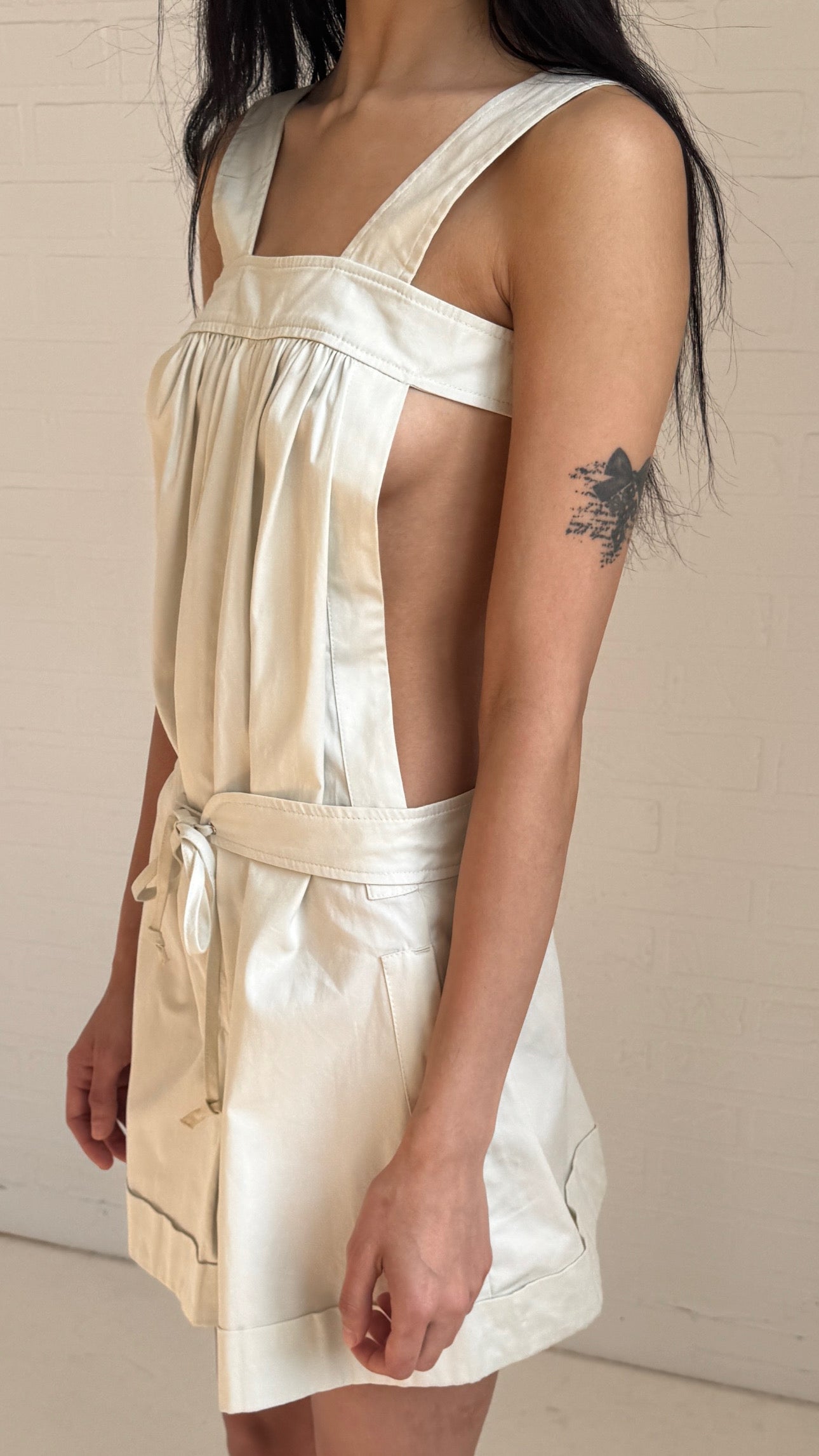 Backless Cotton Playsuit