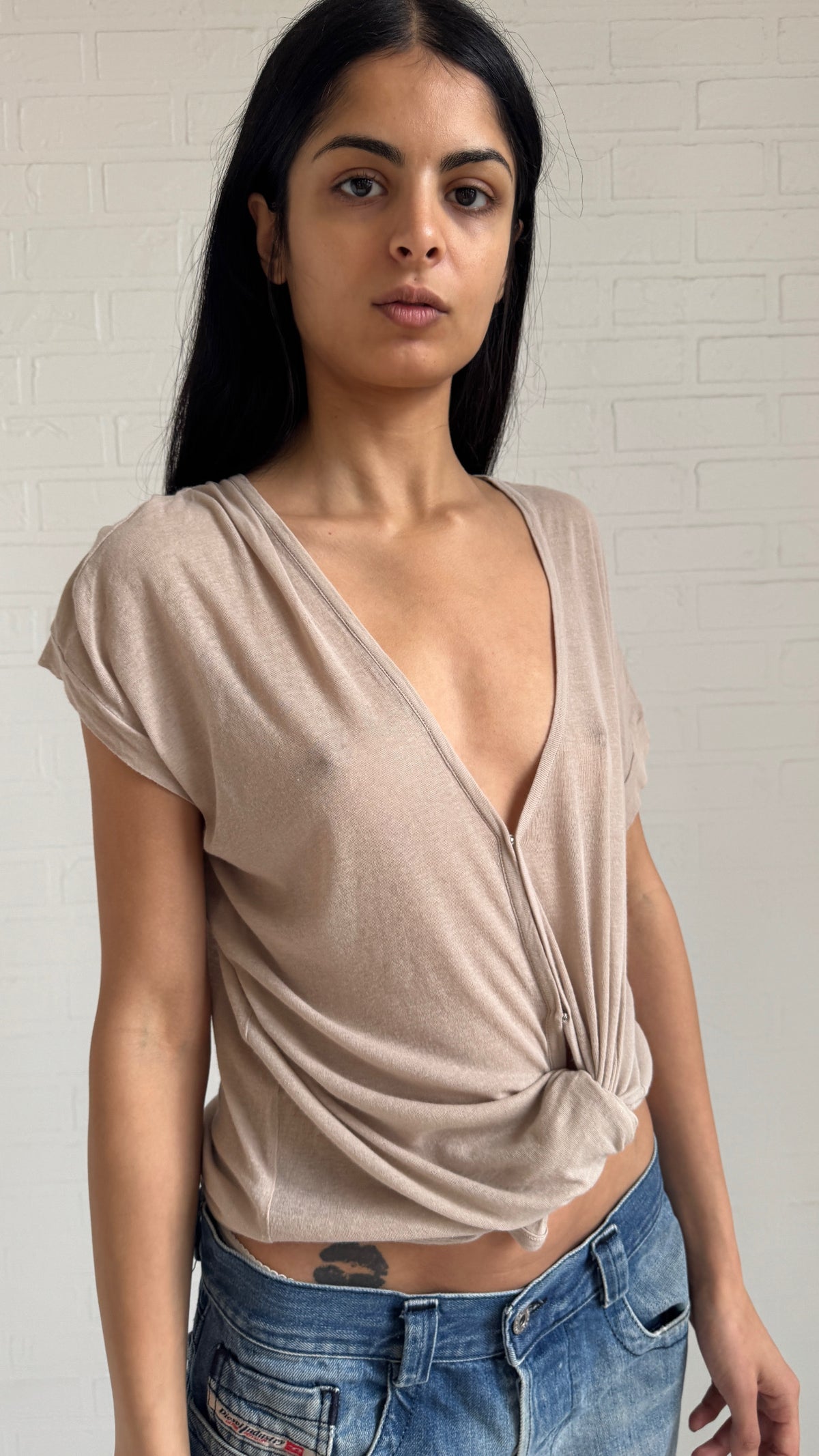 Plunge Knit Top