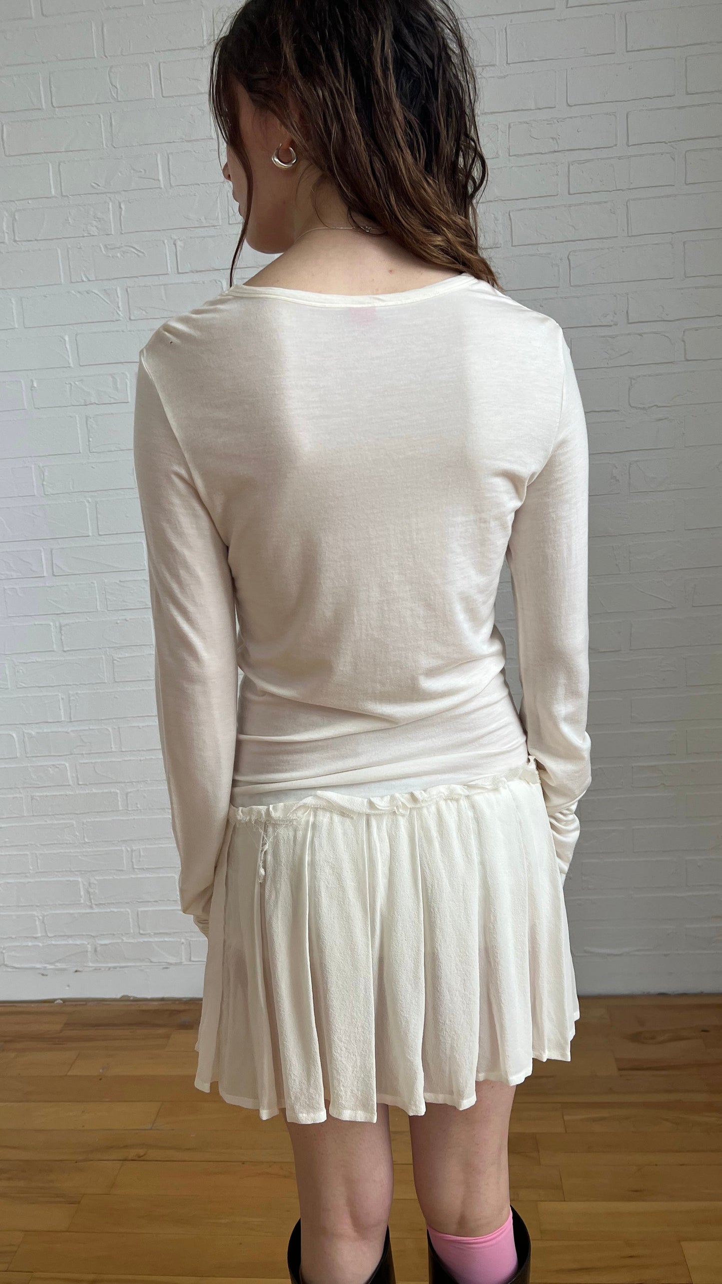 silk long sleeve dress