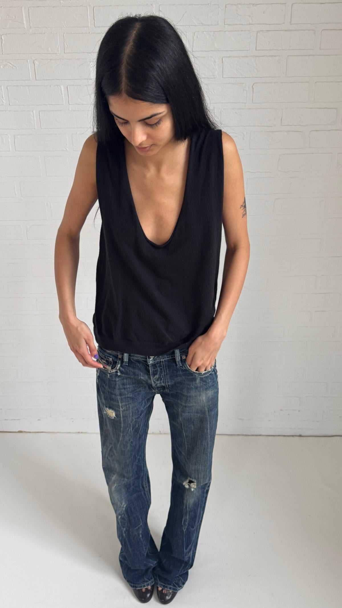 Scoop Neck Knit Top