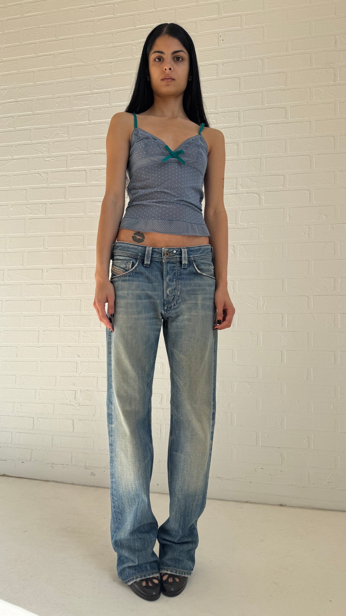 Printed Mesh Camisole