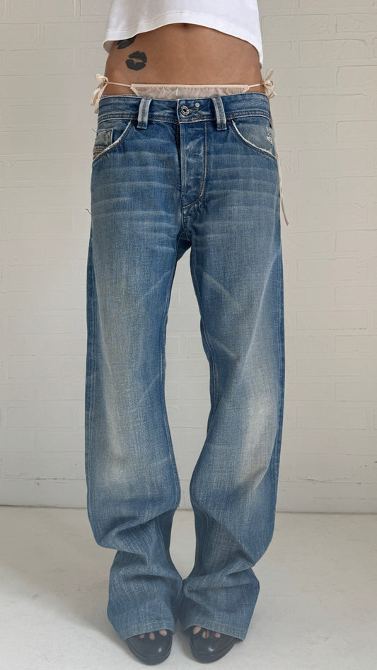 Embroidered Bootcut Jeans