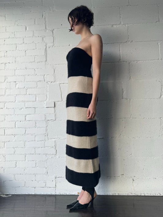 knit dress / skirt in stripe