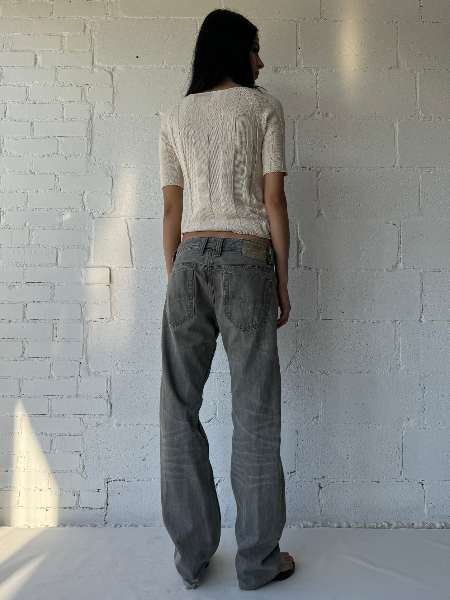 grey boot cut jeans 29