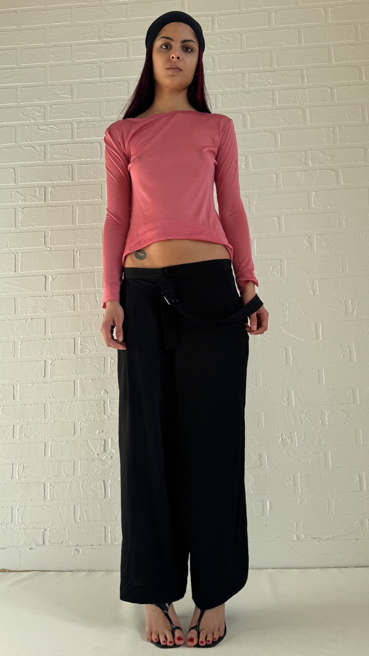 Fluid Side Belt Trousers