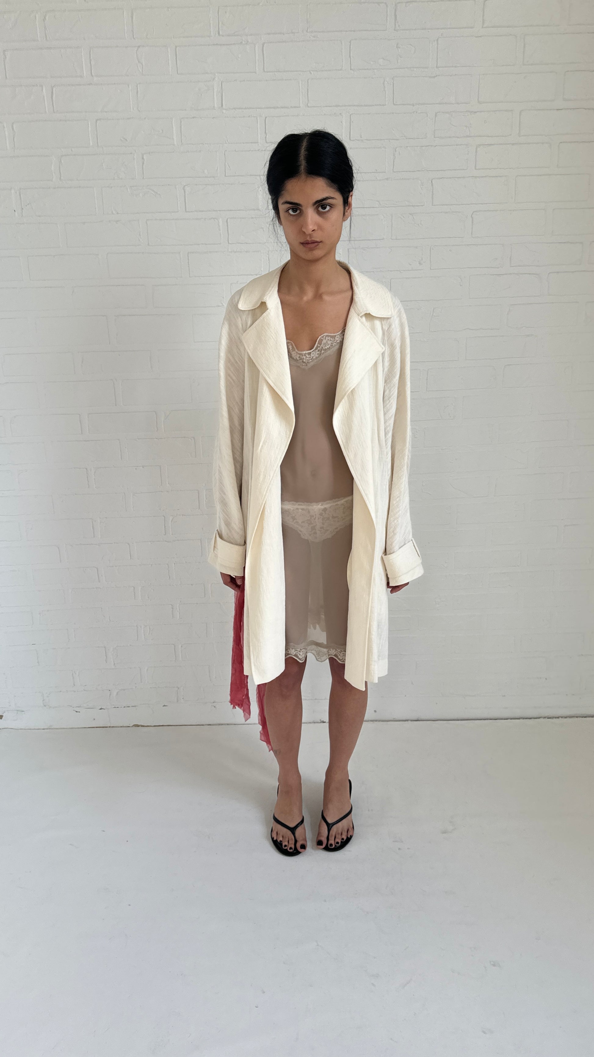 linen wrap coat