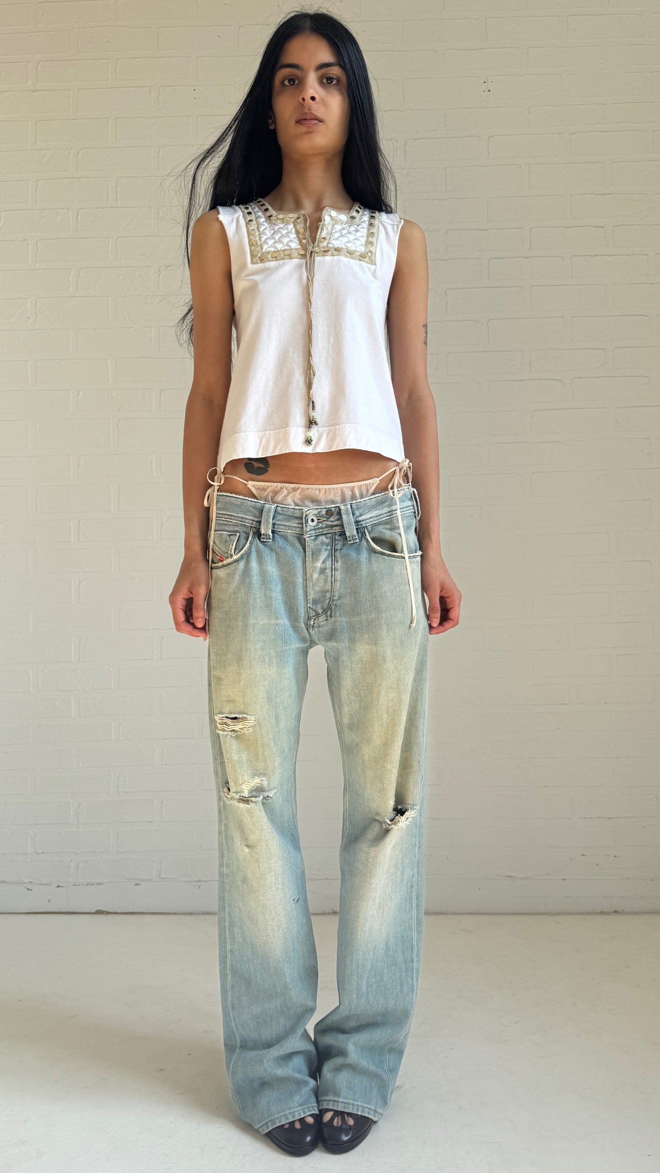 Embellished Sleeveless Top