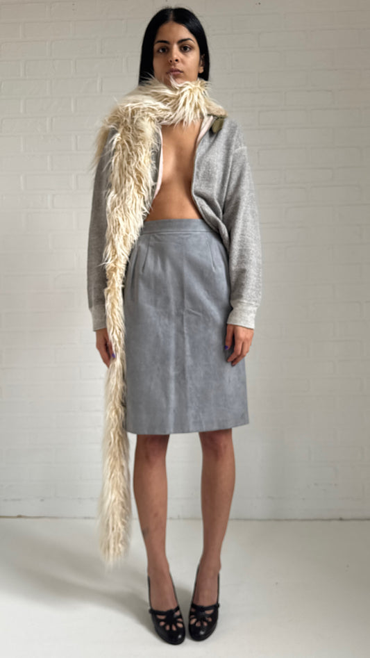 Sofrina Suede Skirt Grey