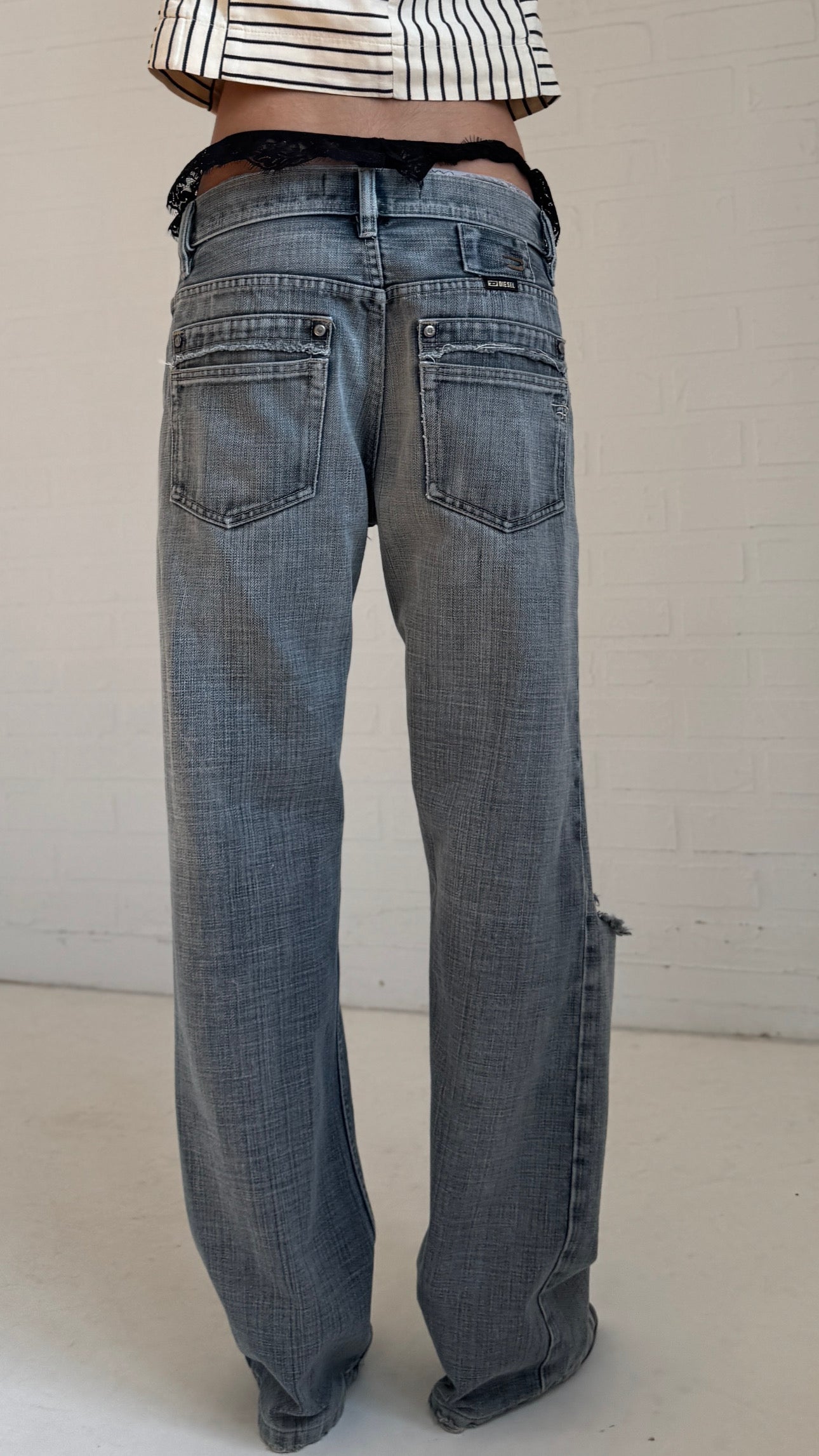 Diesel Distressed Jeans Black