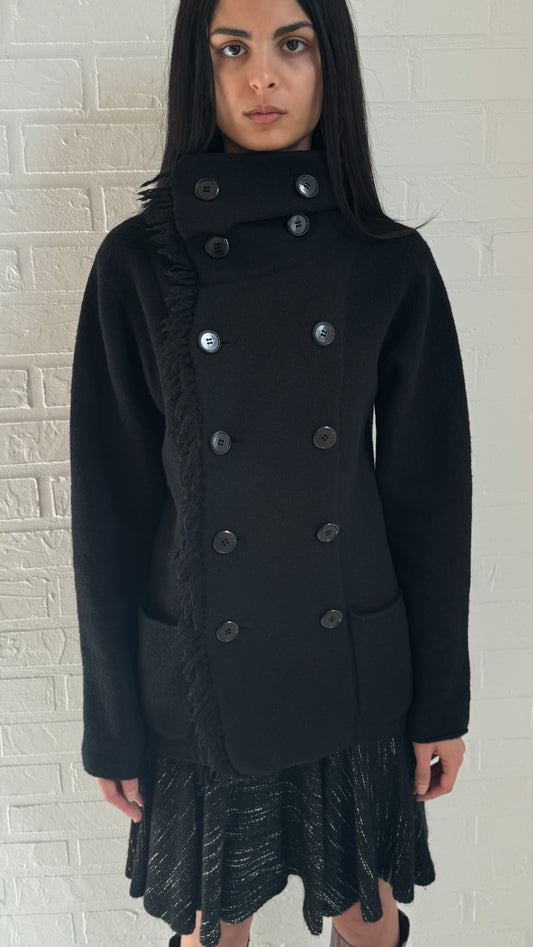 button fringe jacket