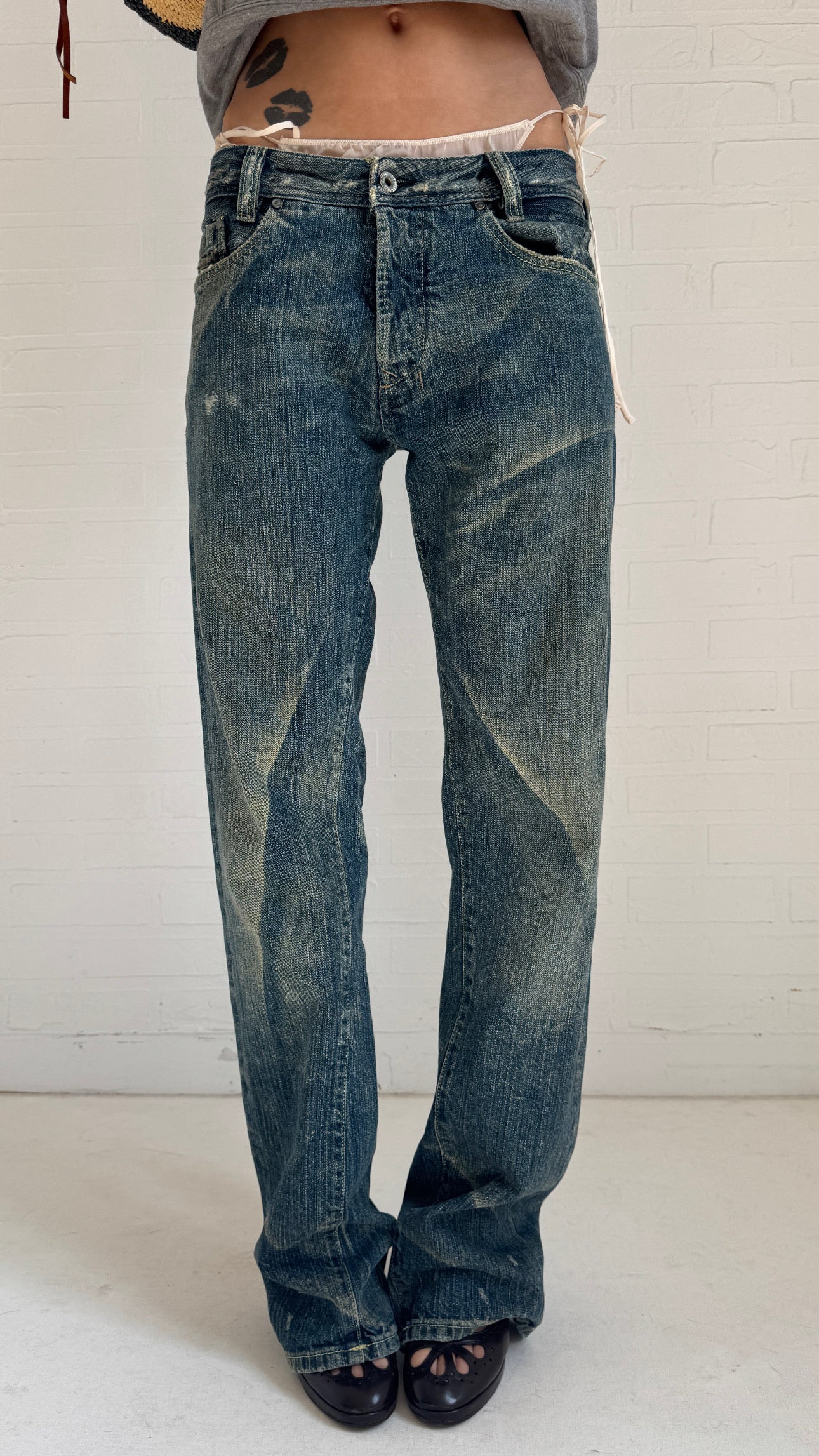 Faded Bootcut Jeans