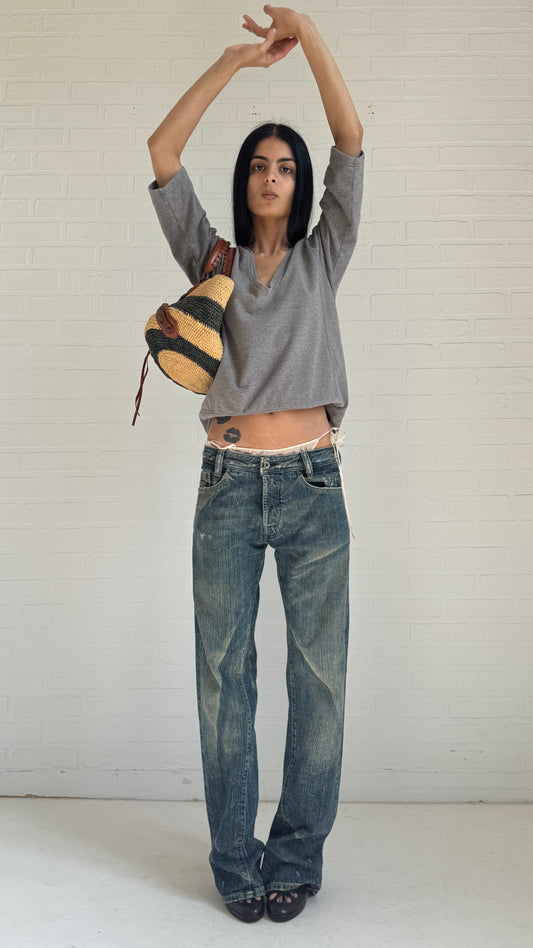 Faded Bootcut Jeans