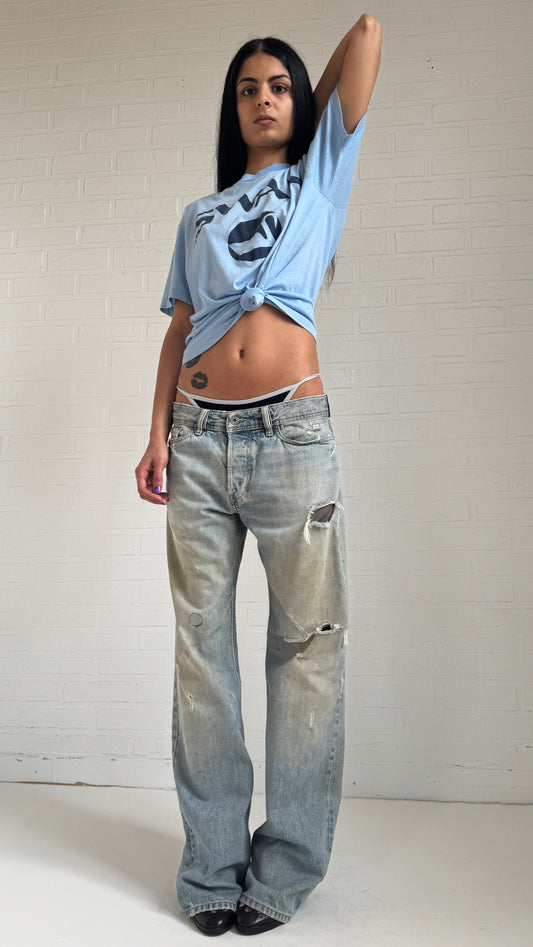 Distressed Relaxed Jeans