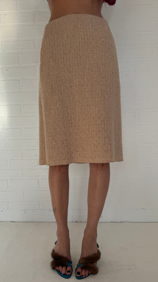 wool dot skirt