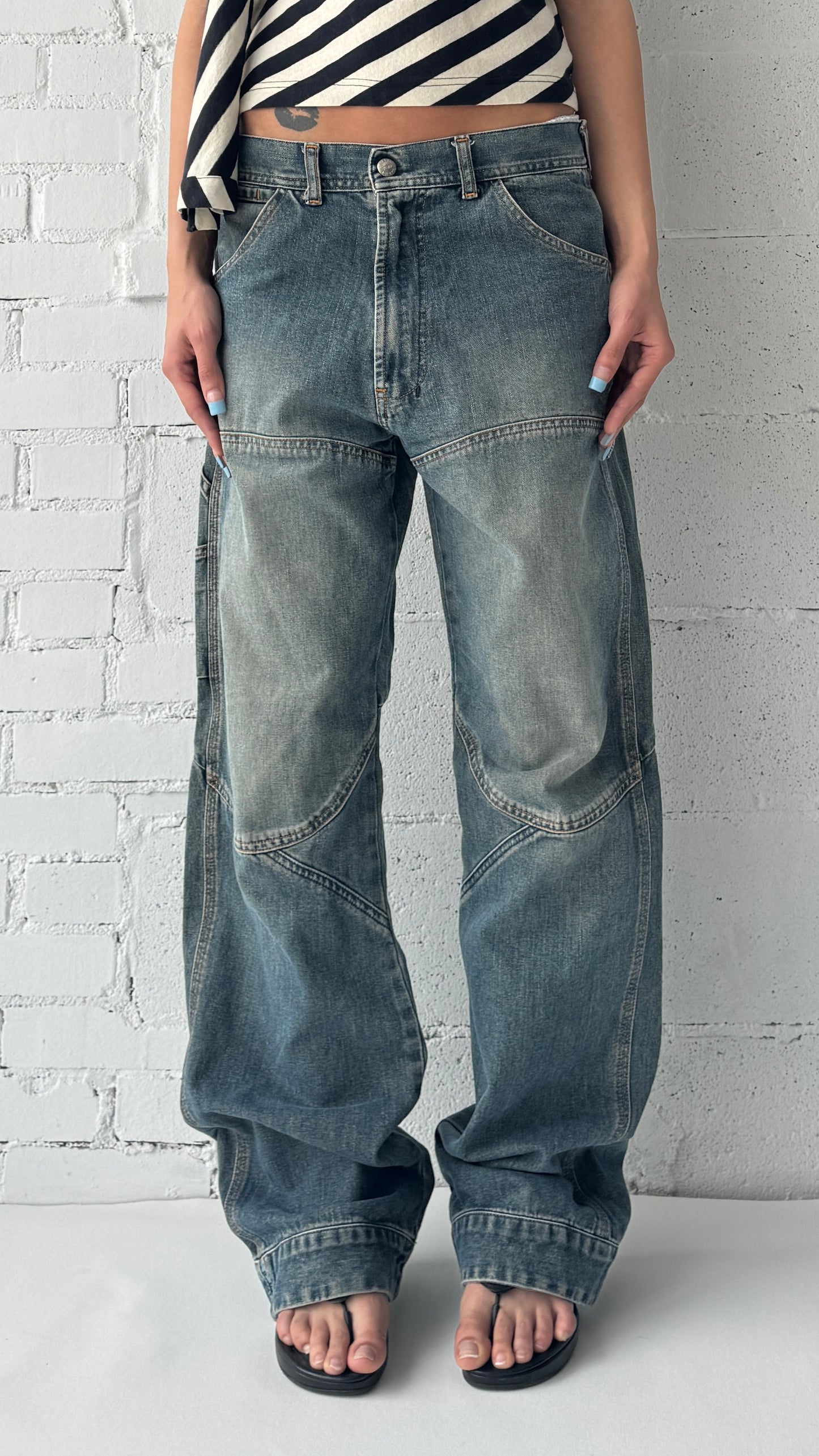 paneled jeans 28