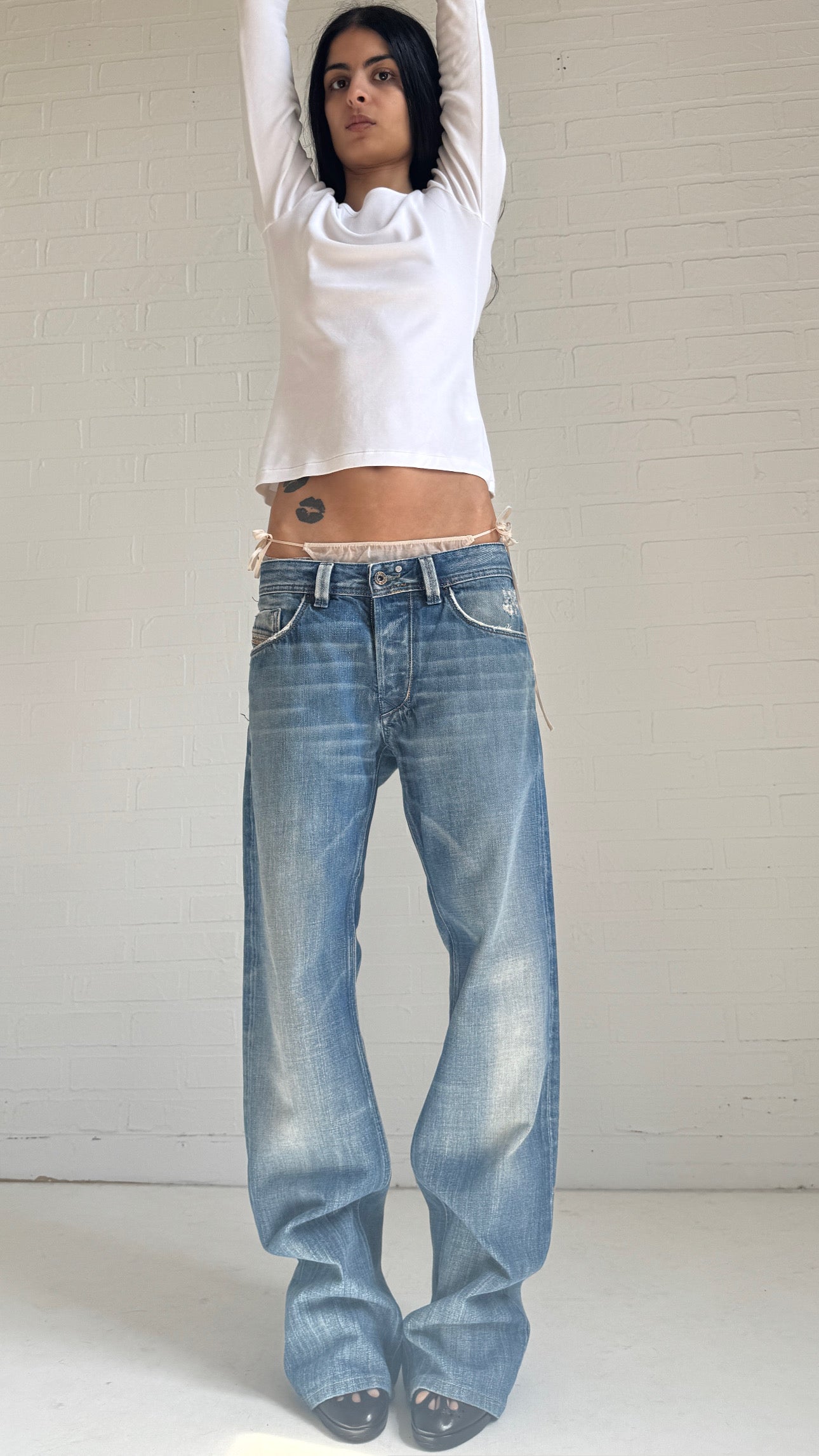 Embroidered Bootcut Jeans