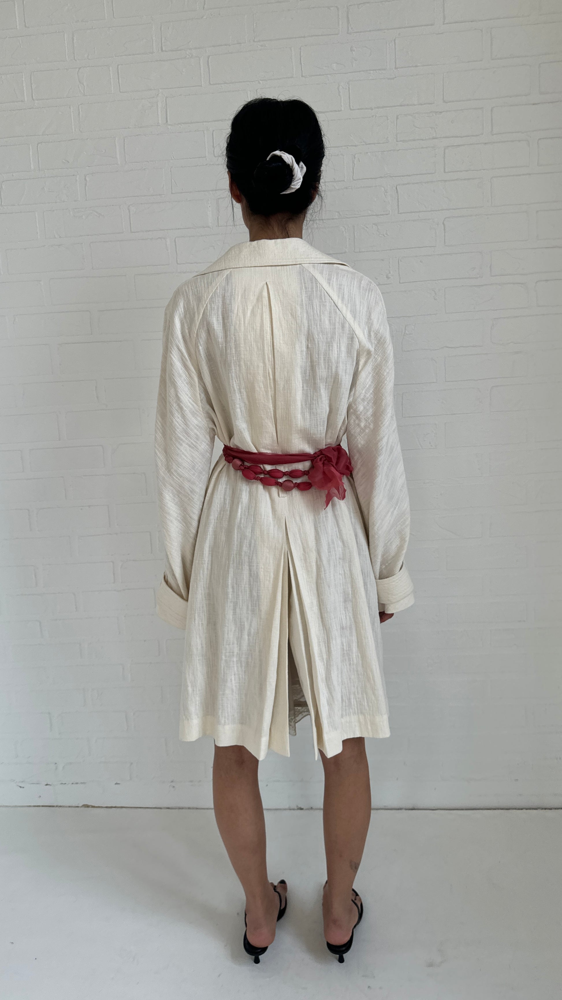 linen wrap coat