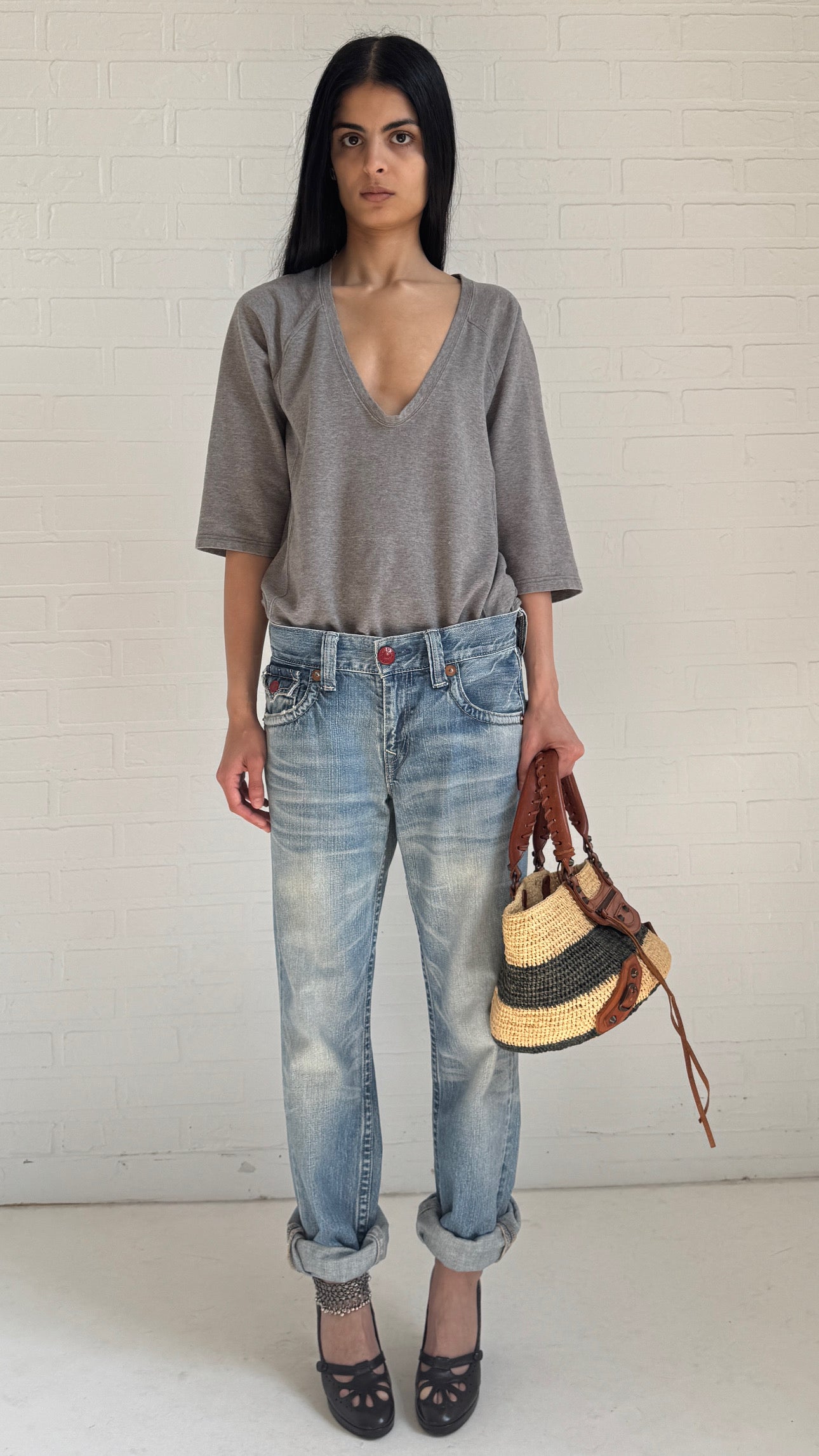 Button Pocket Jeans