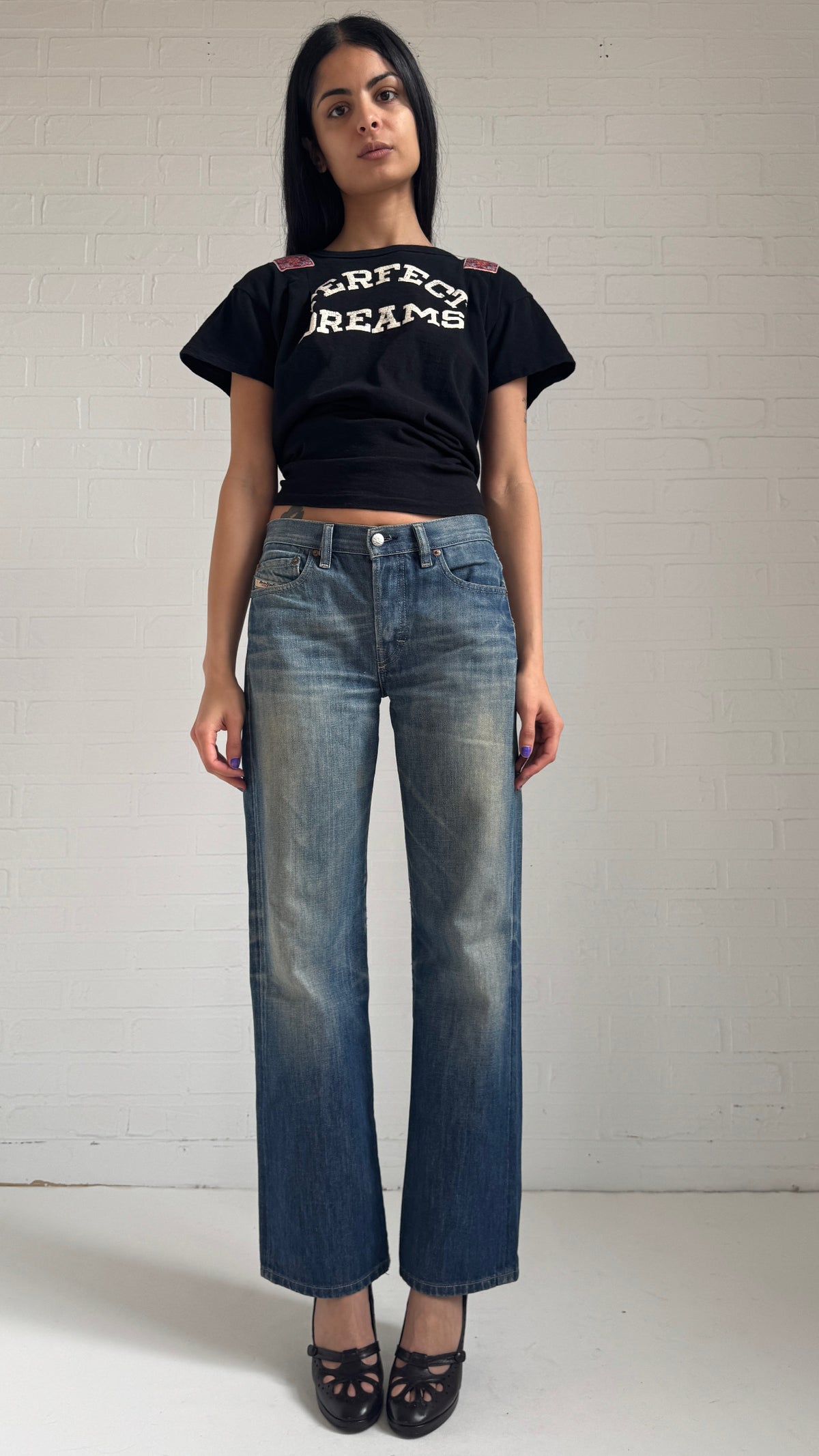 Faded Relaxed Leg Jeans