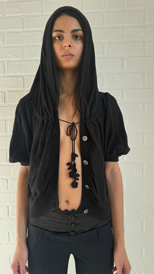 knit hoodie