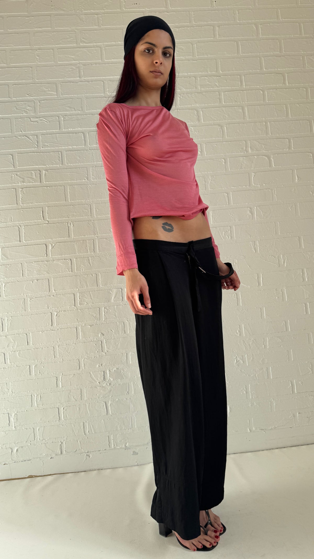 Fluid Side Belt Trousers
